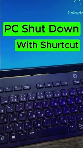 PC SHUT DOWN WITH Shortcut