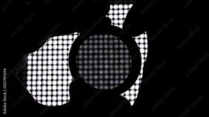 Neutral Density variable ND Filter. Videographer adjusting and adding on Lens