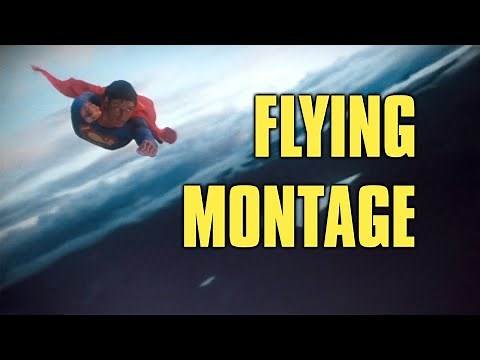 Christopher Reeve Superman Flying Montage