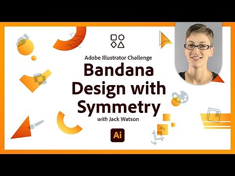 Bandana Design with Symmetry | Illustrator Skills Challenge