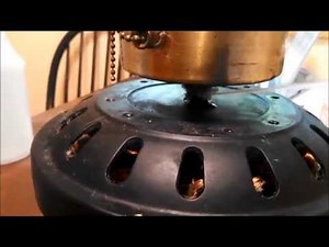Oiling the bearings in an Alaska hugger ceiling fan
