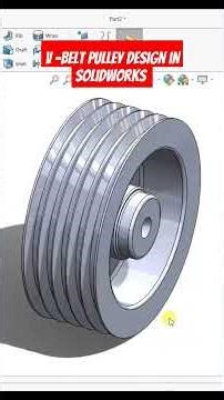 ✅How to sketch pulley in solidworks❓#shorts #youtubeshorts #solidworks