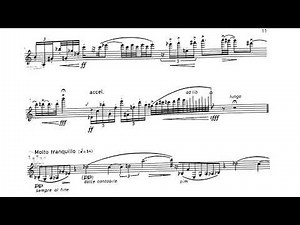 Richard Rodney Bennett - Scena III for Clarinet (1977) [Score-Video]