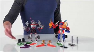 Watch Transformers Construct-A-Bots Optimus Prime Vs. Megatron Construction Set on Amazon Live