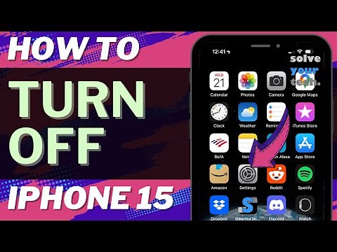 How to Turn Off iPhone 15