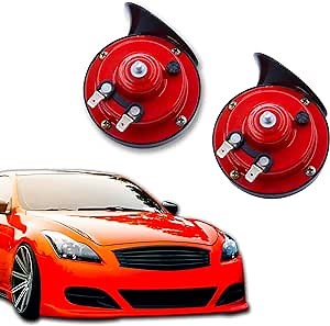 2PCS Train Horn Super Loud Snail Horn for Truck 12v Electric Waterproof Double Horn Air Speakers with Brackets and Screws Train Horn for Cars, Motorcycle, Bikes & Boats