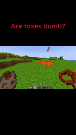 Are Foxes Dumb? #minecraft #shorts