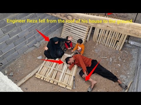 Disaster on the roof! The terrifying moment of Engineer Reza's fall 😱🚑