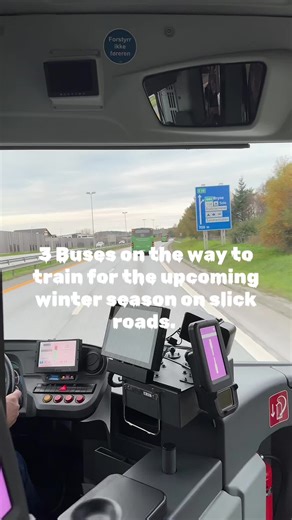 Winter Road Training for bus drivers #bus #kolumbusstavanger #Kolumbus #stavanger #weekend