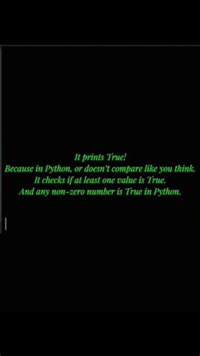Will this Python code print True or not?Follow for more tricky Python tips 🚀 #codingmistake