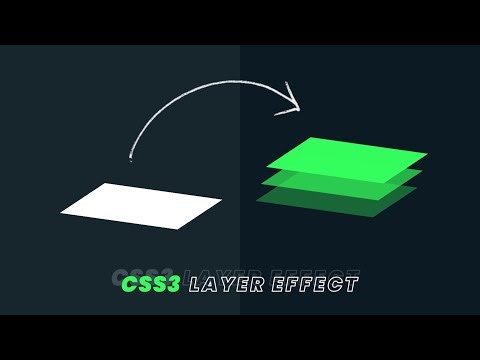 How To Create Layer Effect Card using CSS3 | CSS3 Effects