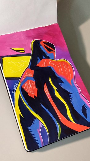 Drawing Miguel O'Hara - Spiderman 2099 Fan Art