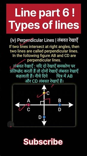 Understanding Perpendicular Lines (लंबवत रेखाएँ) (part6!)| Maths by Amit Budania #maths #shorts