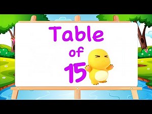Table of 15⚡Musical Table of 15⚡️Times Tables⚡️Learn Multiplication Table of 15⚡‪@KidZeeLive‬