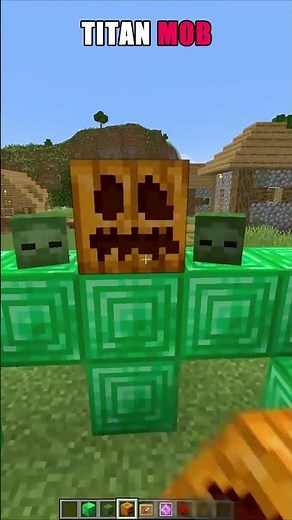 MINECRAFT : SPAWN ZOMBIE TITAN😱 (WAIT FOR IT) #shorts