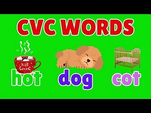 Learn to Blend and Read 3-Letter CVC Words -learning the Steps of How to Read for Children