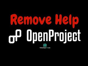 How To Remove Help Menu From OpenProject