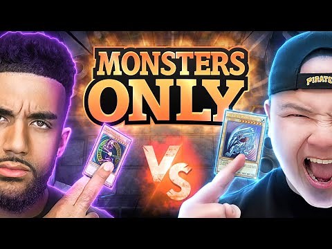 We Dueled Using ONLY MONSTER CARDS! - The Ultimate Yu-Gi-Oh! Master Duel Deck Building Challenge!