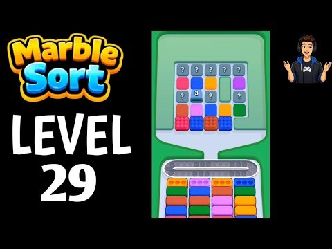 Marble Sort Level 29 Full Walkthrough Solution|Marble Sort - Color puzzle Gameplay