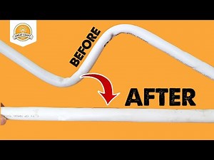 The Plumber Won't Tell You This Trick ! How to straighten bent PVC Pipe Like New
