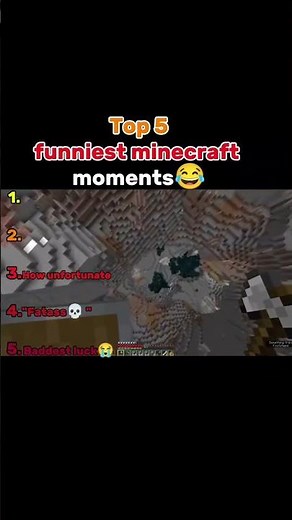 Top 5 funniest minecraft moments😂