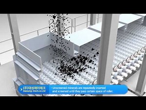 roller screen coal & mineral separator, roll screen