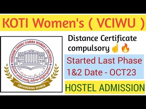 Koti Women's Hostel Admissions Phase 1 & 2 Started🔥 Last Date 23 oct Required Certificates??