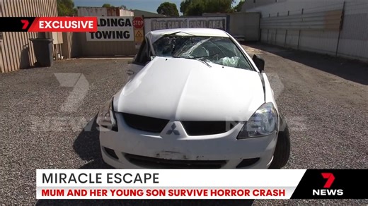 14K views · 44 reactions | EXCLUSIVE: A southern suburbs mother and her son have cheated death in a horror crash at Wattle Flat on the Fleurieu Peninsula. Only in 7NEWS Adelaide at 6pm | www.7NEWS.com.au #7NEWS | 7NEWS Adelaide | Facebook
