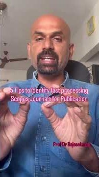 5 Tips to identify quick processing SCOPUS Journals