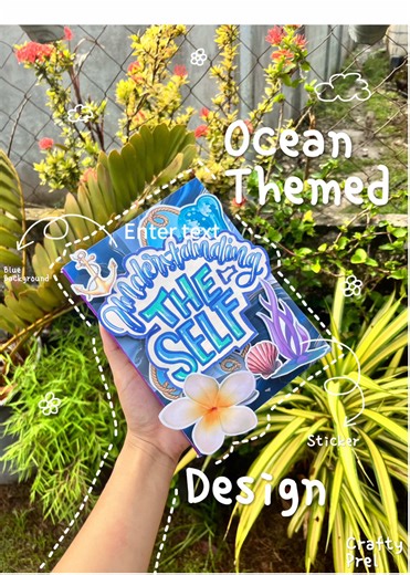 DIY Ocean Themed Scrapbook Notebook Tutorial