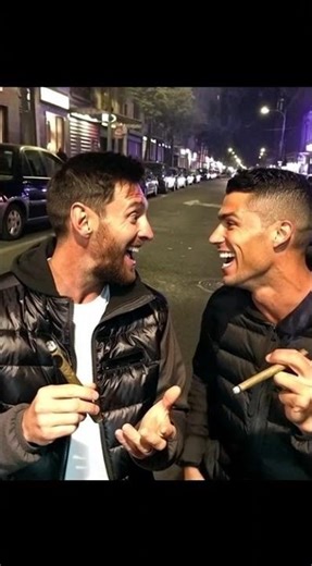 Ronaldo and Messi smoking 😂😂😂#cristianoronaldo #lionelmessi