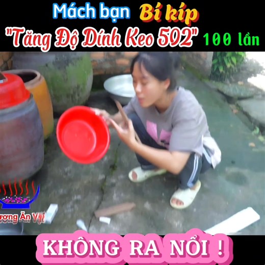 Kết Hợp Keo 502 Với Mút Xốp Sẽ Tạo Ra Siêu Phẩm Keo Dán Siêu Cứng Và Bền . Cách Hàn Thau Nhựa Bể. Nguồn : Phương Ăn Vặt https://youtu.be/AslK22hjbeg?si=jb5b_wHCXYNjSRef | Thánh mẹo VN