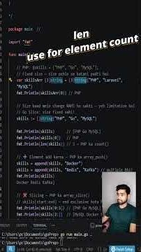 Day 02/30 learning golang basic concepts array, slices map #techshorts #shorts #basicconcept