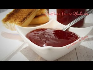 Recette de confiture Fraise rhubarbe maison / Homemade strawberry rhubarb jam