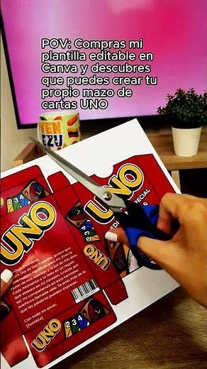 Plantilla editable cartas de uno para regalar en Canva