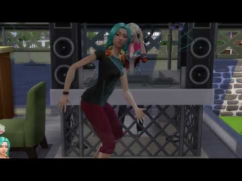 Dance party with Yuki and Candy Behr! SIMS4 #thesims4 #danceparty