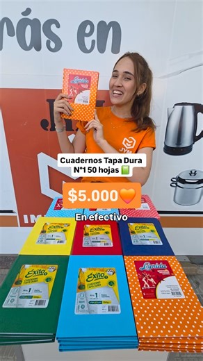 J y M Importados on Instagram: "Cuadernos Tapa Dura N°1 📗🧡 rayados o cuadriculados de 50 hojas 📗✨️ $5.000 en efectivo $7.000 otro medio de pago Te esperamos en nuestras 2 sucursales 💥🧡 con los mimos precios 🔥 Av.13 e/ 34 y 35 #111 y Av. 520 e/ 7 y 8 #1221 ✨️ en jym importados ✨️ pensamos en Vos 👏🎉 #cuaderno #fyp #abc"