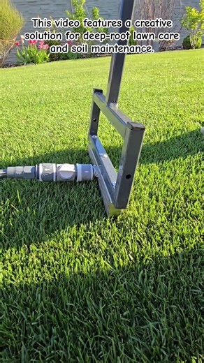 DIY High-Pressure Lawn Aerator: Deep Root Hydration Hack #lawncare #gardeninghacks #diy #aeration