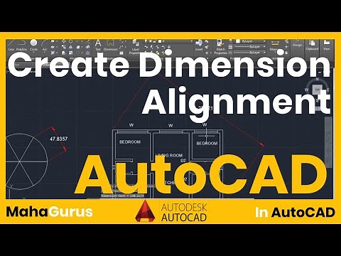 How to Align dimensions in AutoCAD- Create Dimension Alignment in Autocad Tutorial