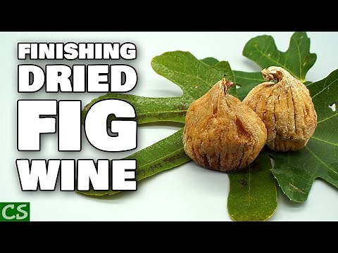 Fig Wine Finishing and Bottling -Backsweeten with Non-Fermentable Sugars
