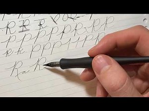 How to write the cursive capital R
