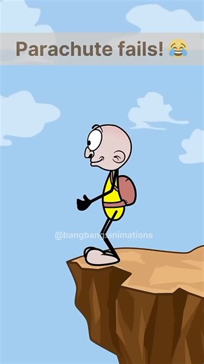 Parachute Fails ! 😂 #animation #fyp