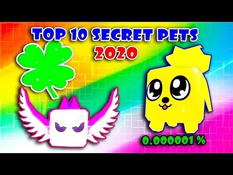 TOP 10 STRONGEST & BEST SECRET Pets (2020) In BUBBLE GUM SIMULATOR [Roblox]