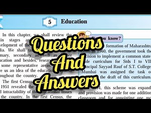 class 9 l History l Chapter 5 education l question answer