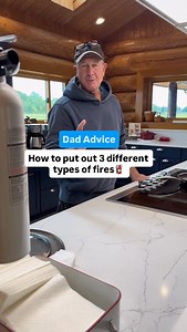 #USAAPartner FIRE PREVENTION TIPS: Please share this with your loved ones: • Paper, Cardboard, Clothes = WATER • Cooking oils = Lid Fire Extinguisher • Electrical = Turn OFF the breaker then treat what is on fire After sharing this video, I want you to do two things: 1. Order your fire extinguisher & put it IN the kitchen 2. Read ALL of the fire prevention tips at USAA.com/fires Thank you @usaa for helping me share this very important message. Love, Dad | Dad Advice From Bo