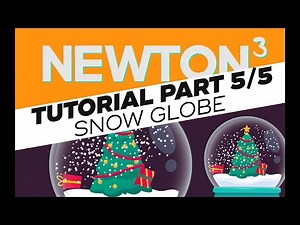 Animate a Snow Globe - Snow flakes - with After Effects, Newton3 and Pastiche - Tutorial 5/5