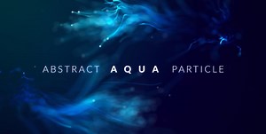 Abstract Aqua Particle Motion Graphics
