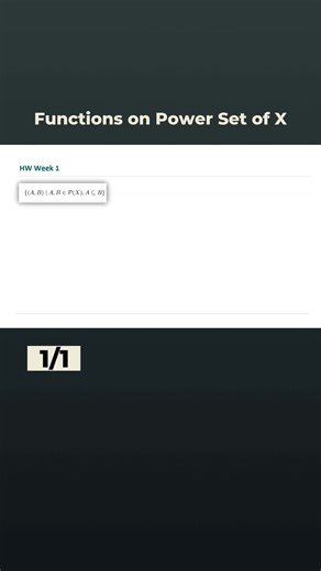 Relations and Functions on Power Set of X #discretemath #powerset #function