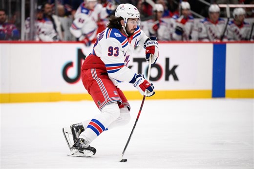 Zibanejad sets Rangers' record for power-play goals, ties team hat trick record in win over Flyers