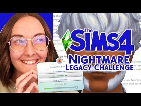 Sims 4 legacy challenge but it's short lifespan and randomised...